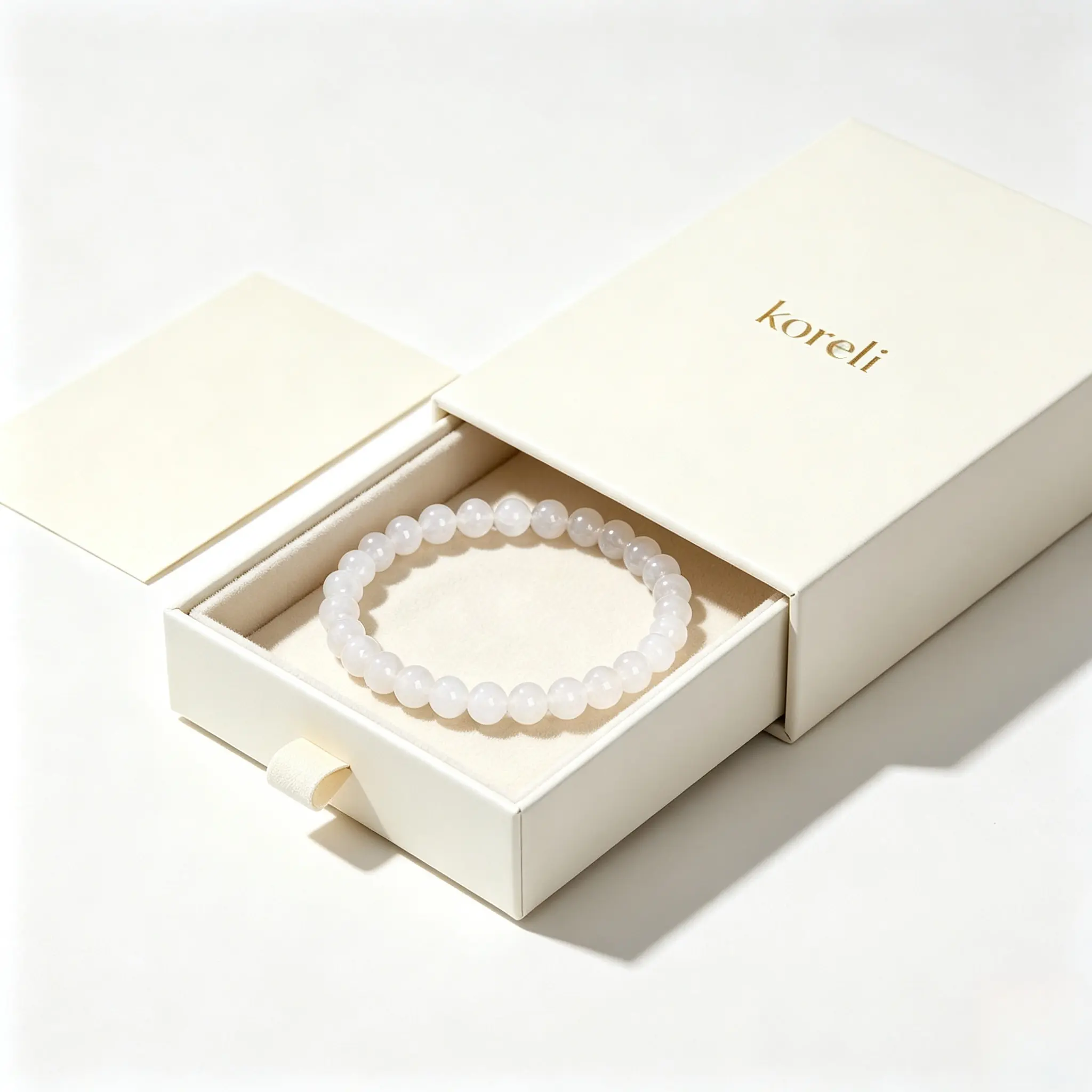 Clear Quartz Bracelet | Handmade Natural Crystal Jewelry | Koreli